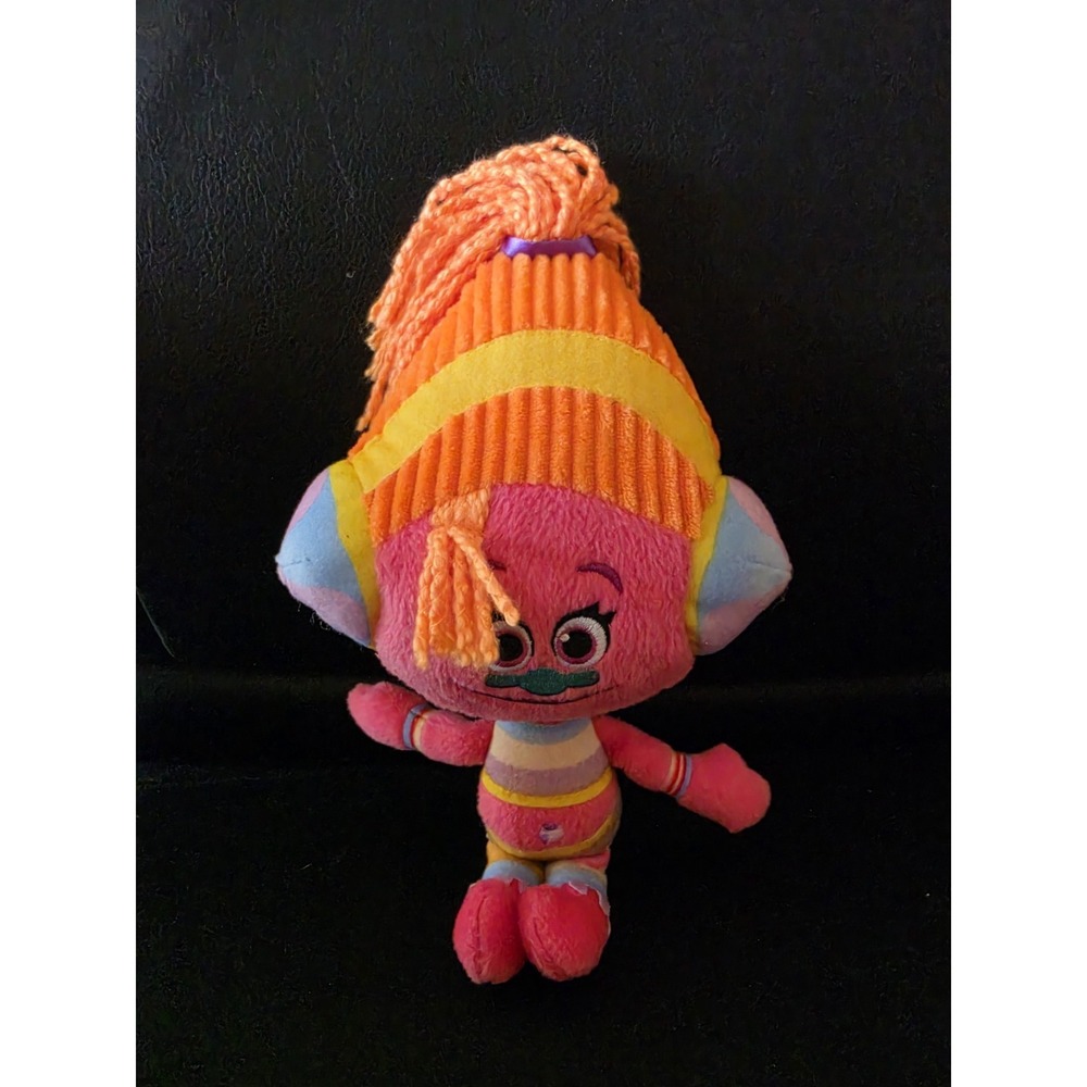 Hasbro DreamWorks Trolls DJ Suki 11" Plush Troll Stuffed Doll Pink Orange Toy